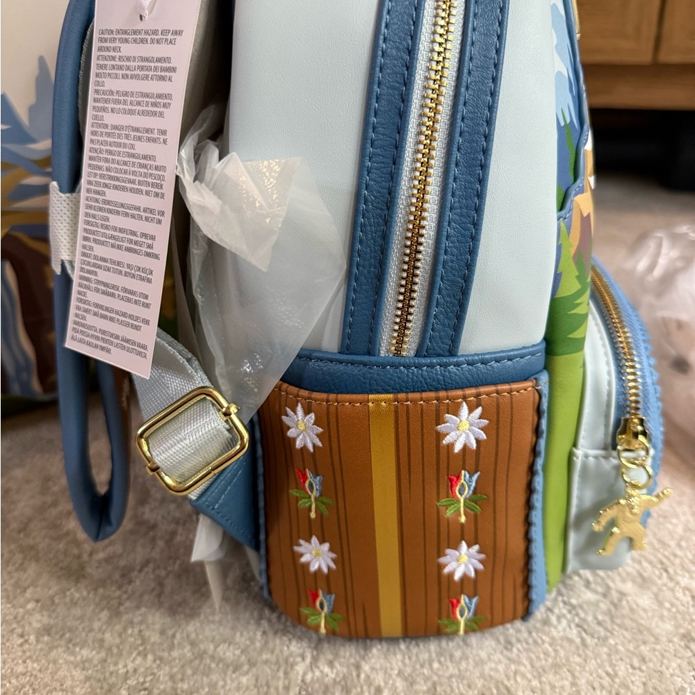 Loungefly Disney Parks Matterhorn Backpack - Blue and Brown - Picture 2 of 6